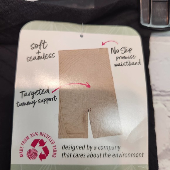 NWT Maidenform Women's Self Expressions Black high Waist Thigh Slimmer  S - Picture 5 of 9